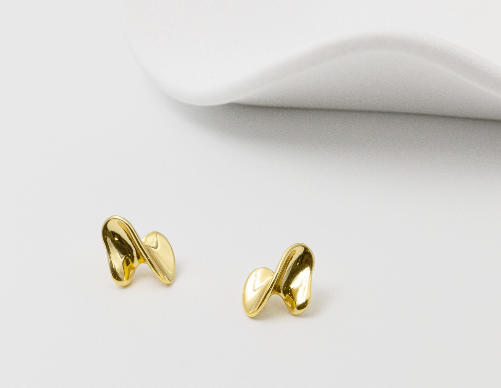 Twisted Gold Earrings