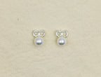 Silver Chic Bow Earrings