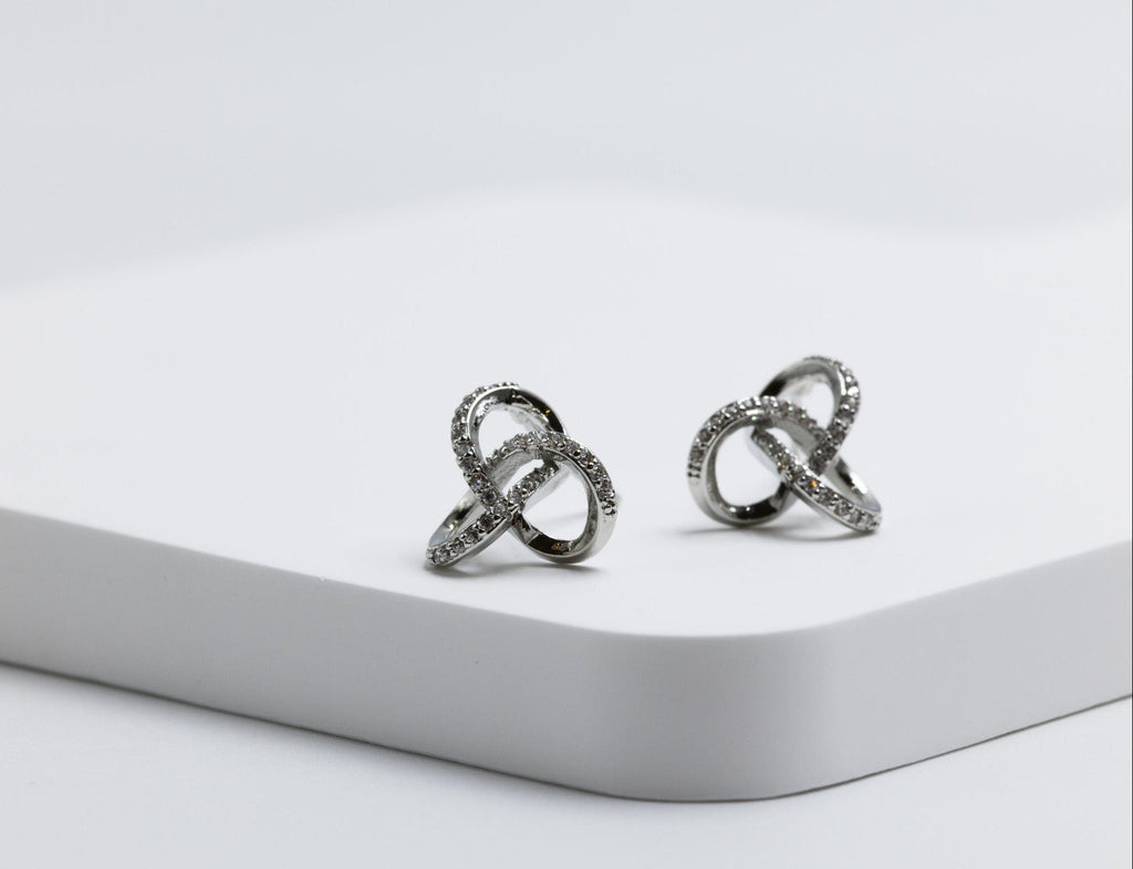 Cross Infinity Earrings