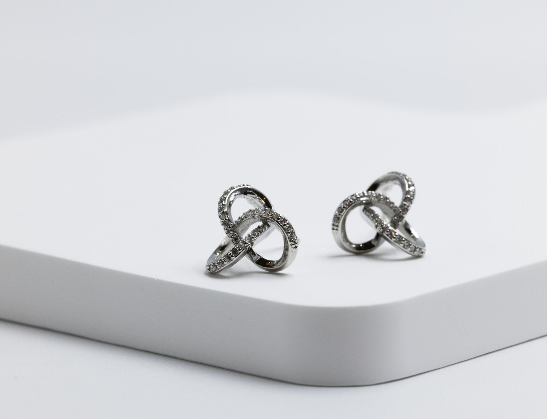 Cross Infinity Earrings