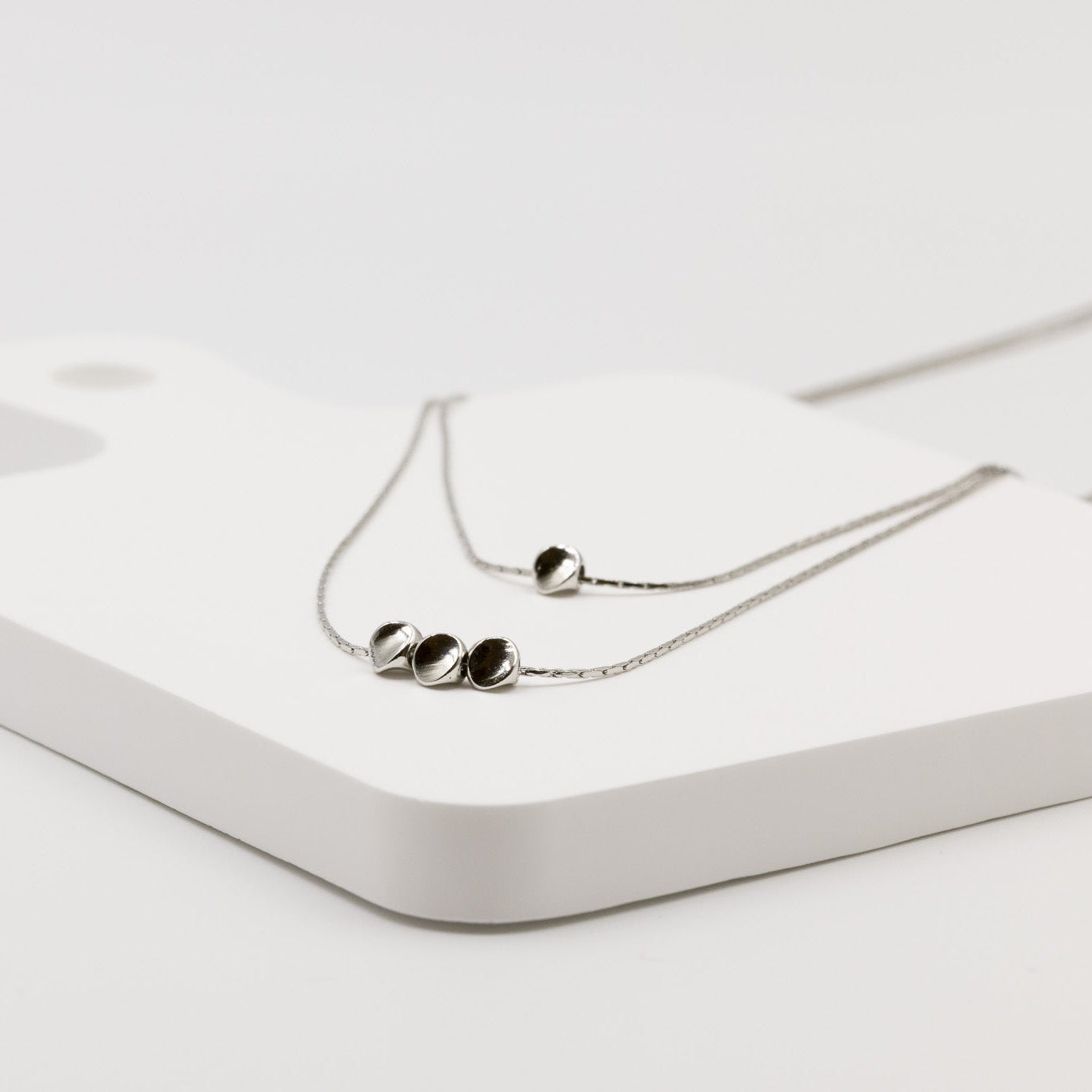 Double Layered Beads Necklace