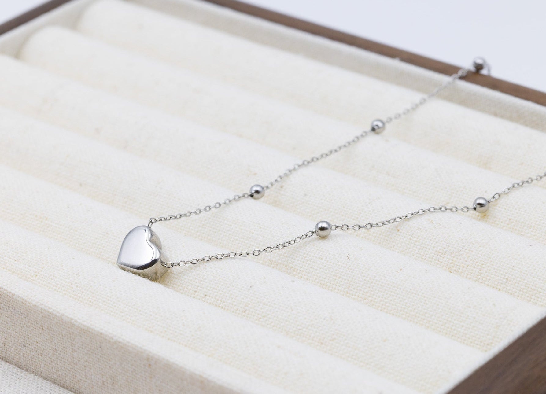 Dot Heart Necklace
