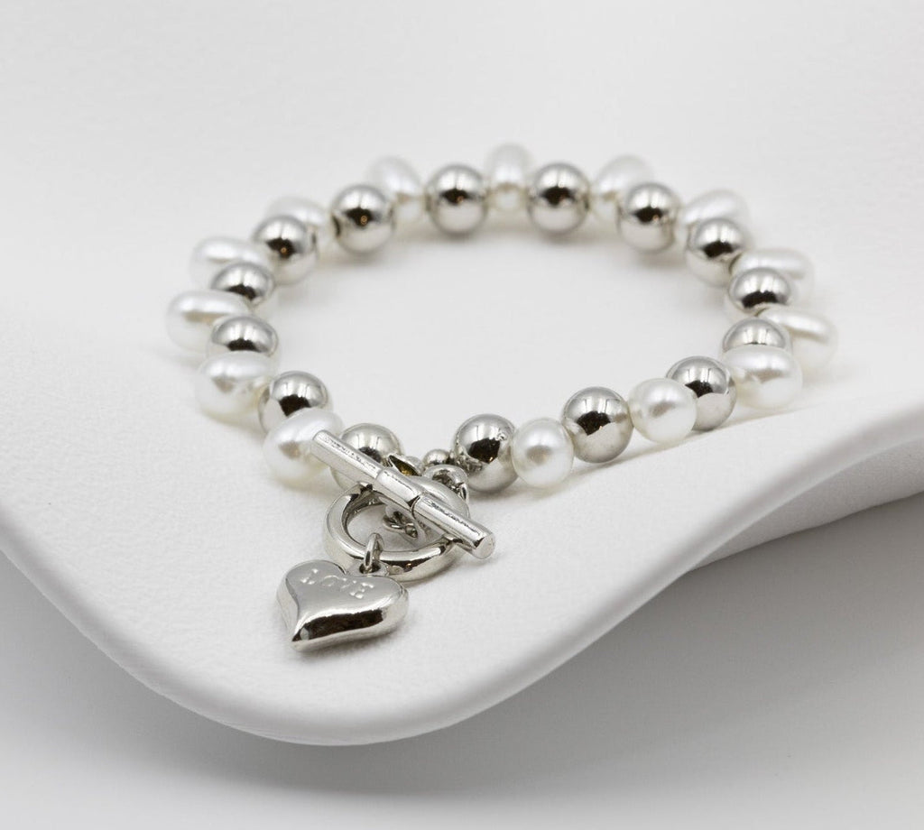 OT Heartlove Pearl Bracelet