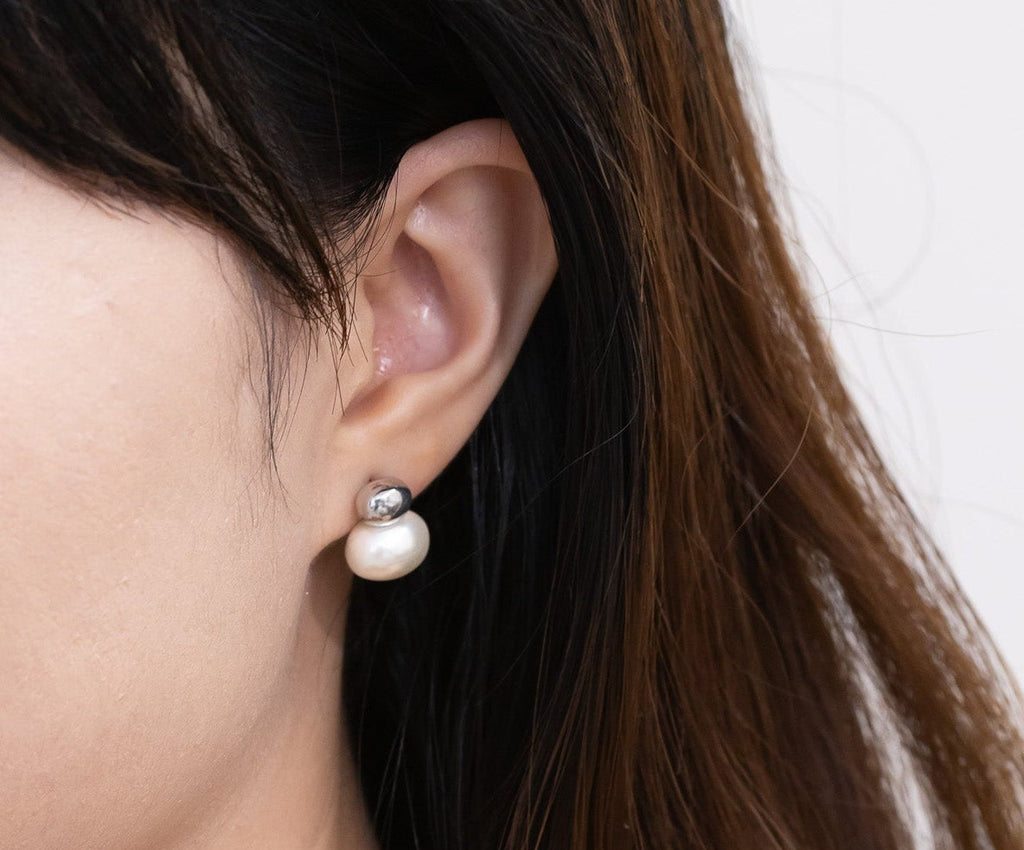 Pearl Snowball Earrings