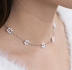 Fancy Pearl Blossom Necklace