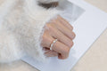 Silver Twist Stripe Ring