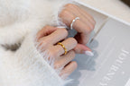 Silver Twist Stripe Ring