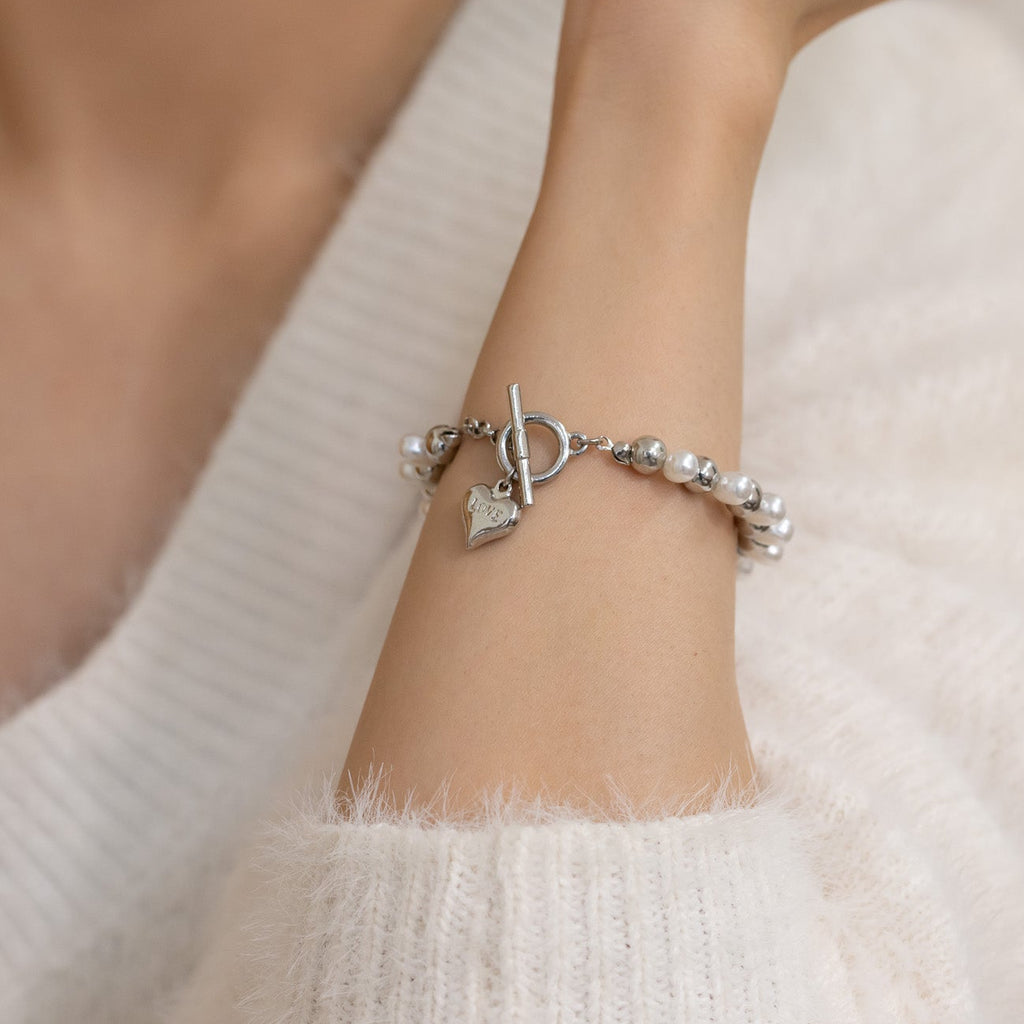OT Heartlove Pearl Bracelet