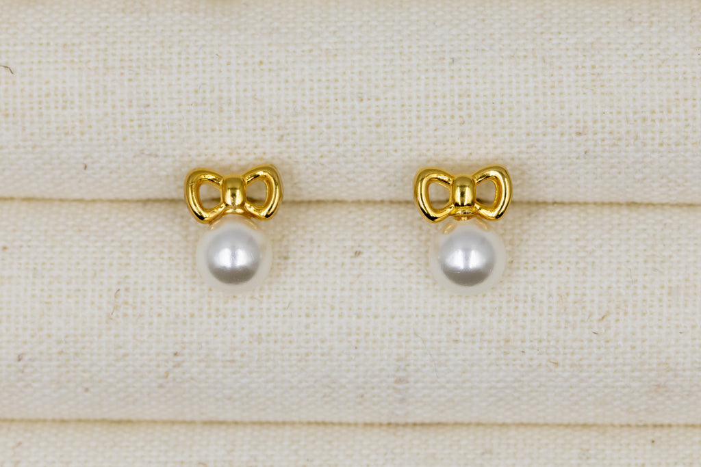 Gold Chic Bow Earrings