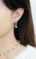 Pearl Silver Orb Necklace