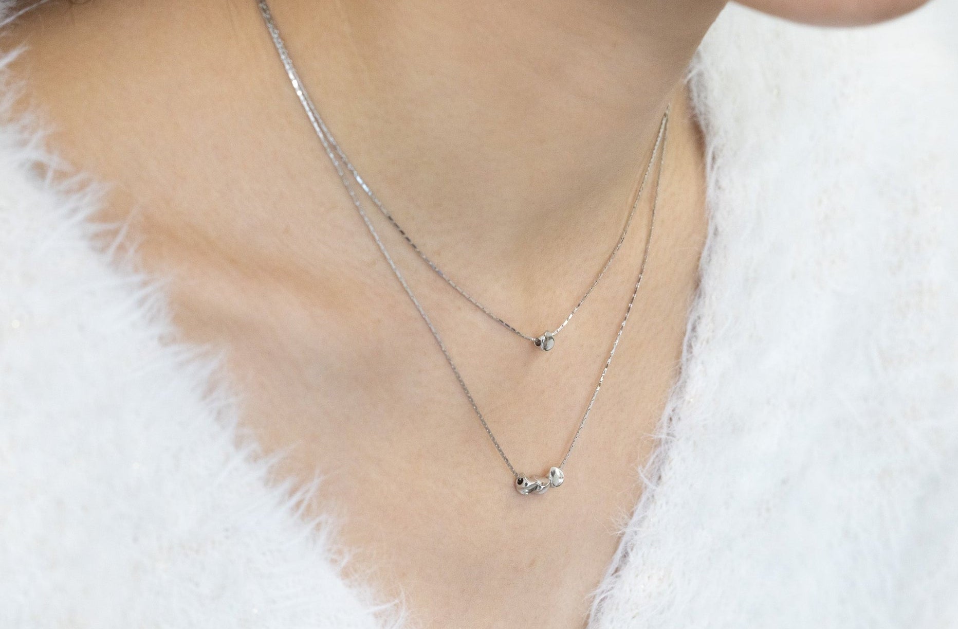 Double Layered Beads Necklace