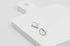 Crystal Semicircle Earrings