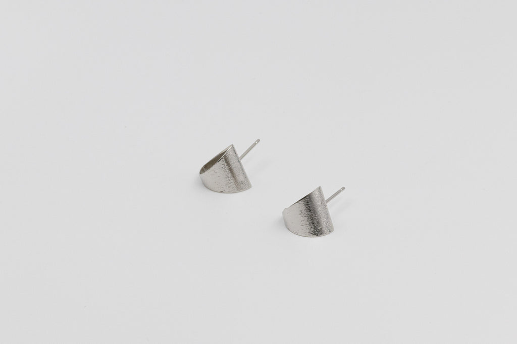 Silver Arched Earrings