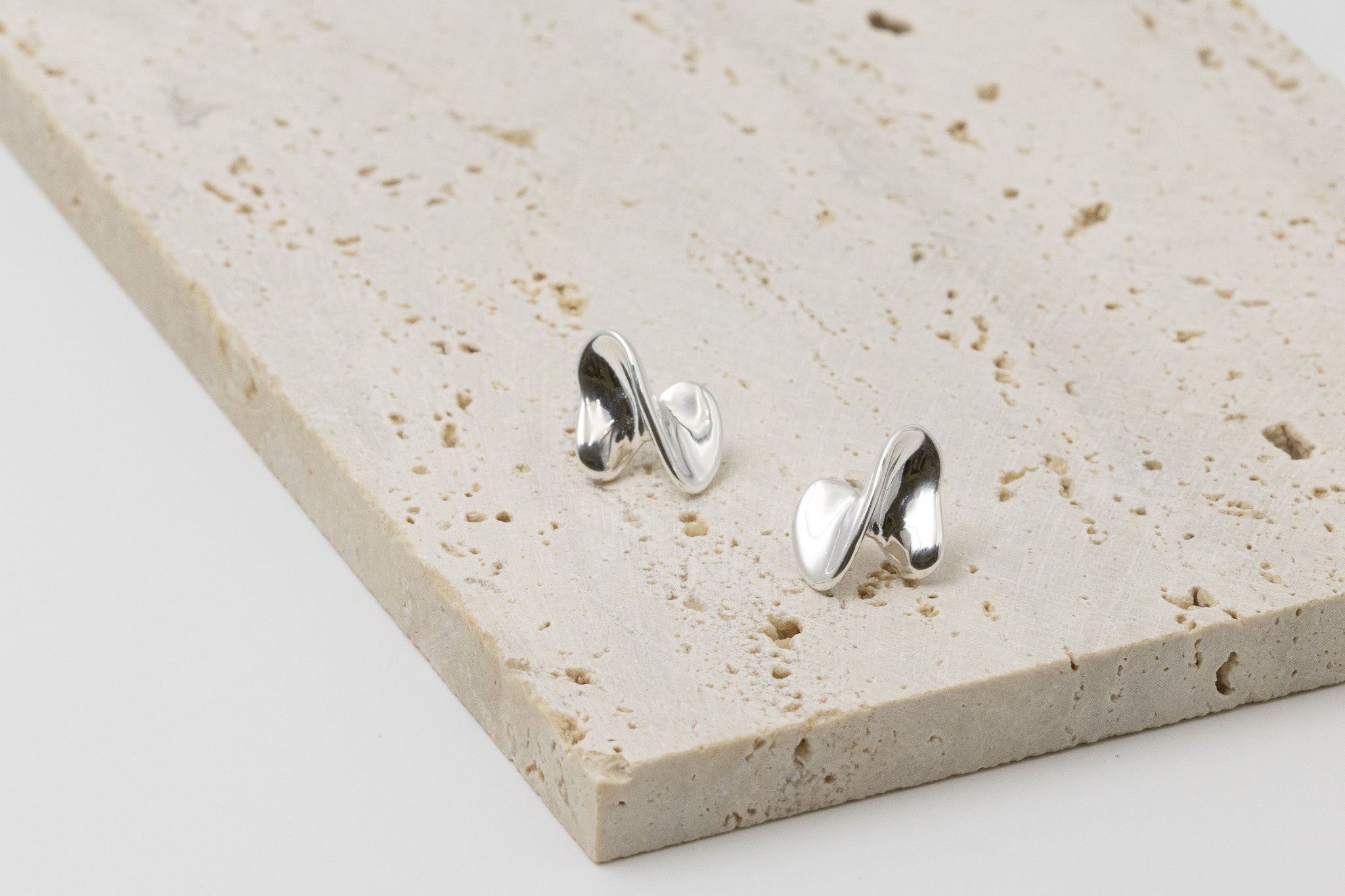 Twisted Silver Earrings