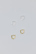 Minimal T Earrings Silver