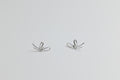 Dancing Bow Earrings Silver