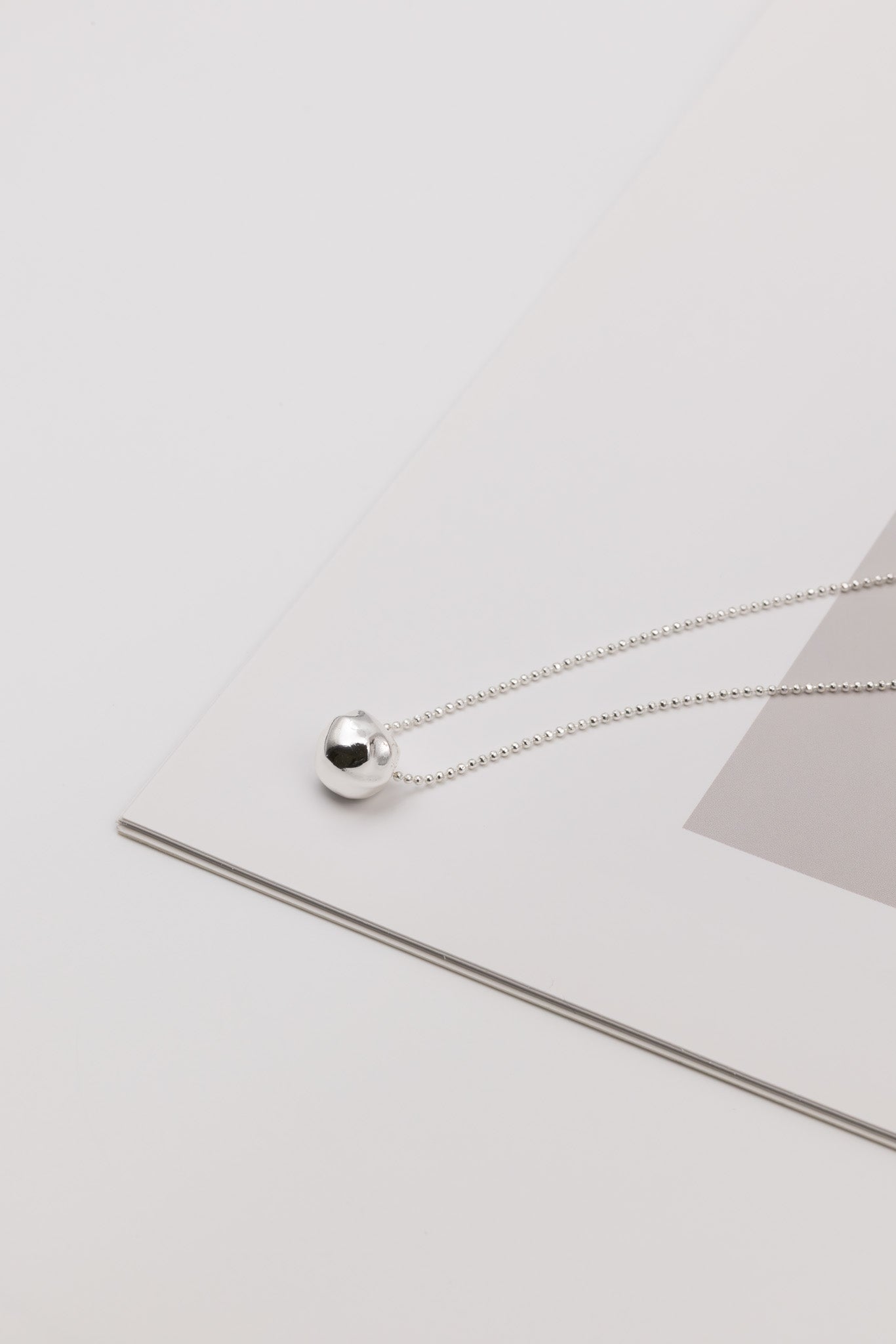 Beaded Pebble Necklace