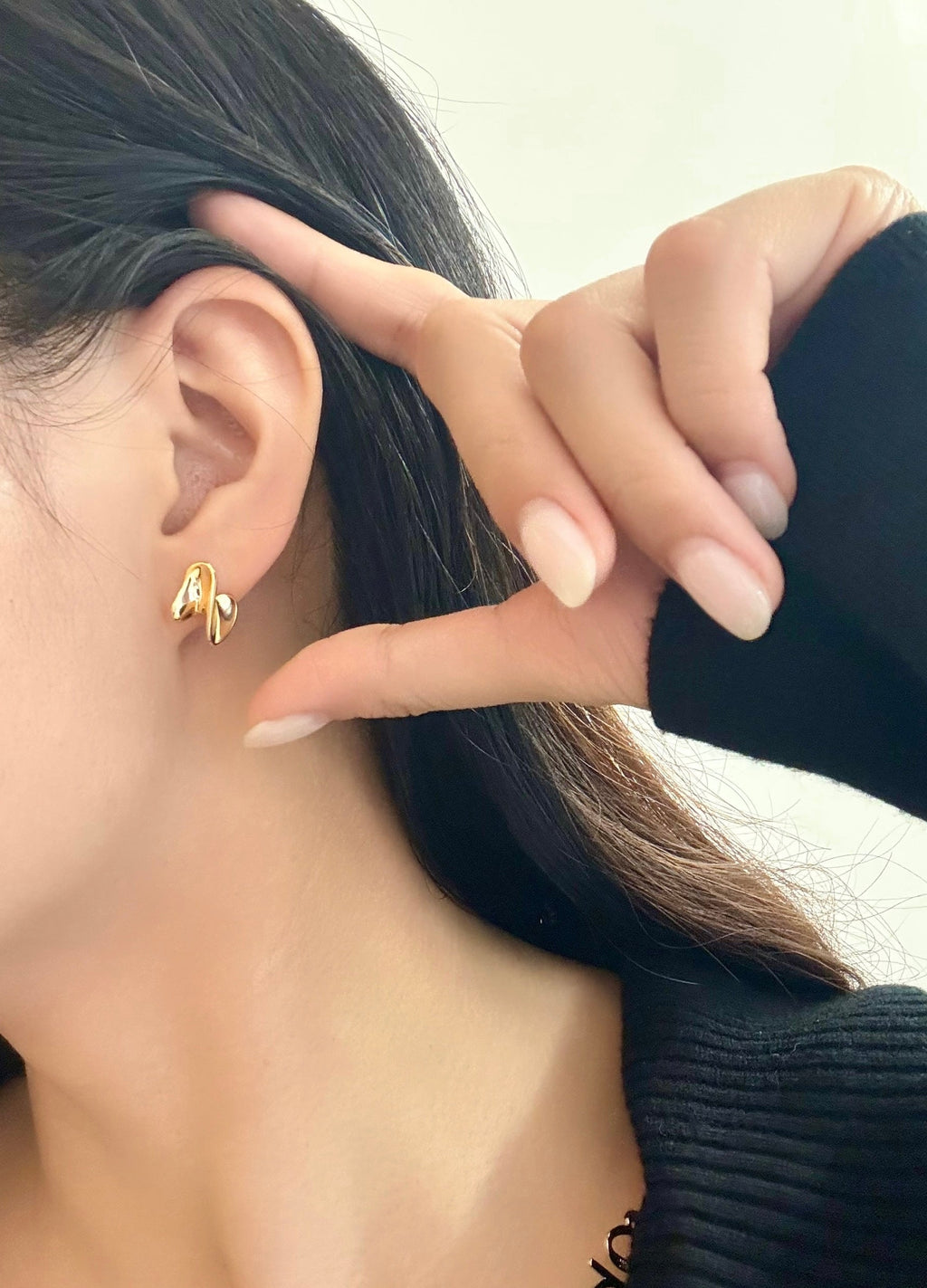 Twisted Gold Earrings